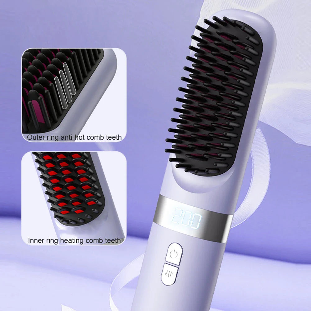 Brosse chauffante sans fil qui vous suit partout