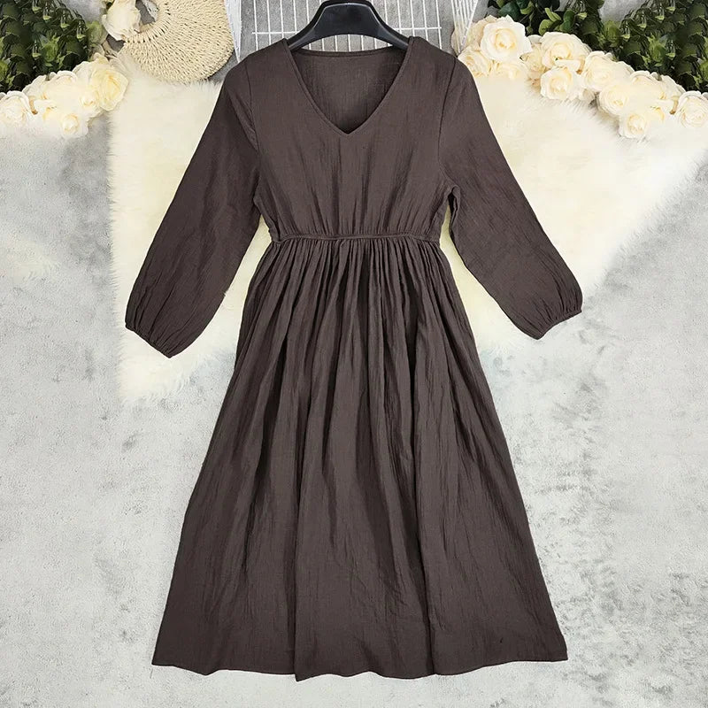 Robe Bohème Chic en Coton & Lin