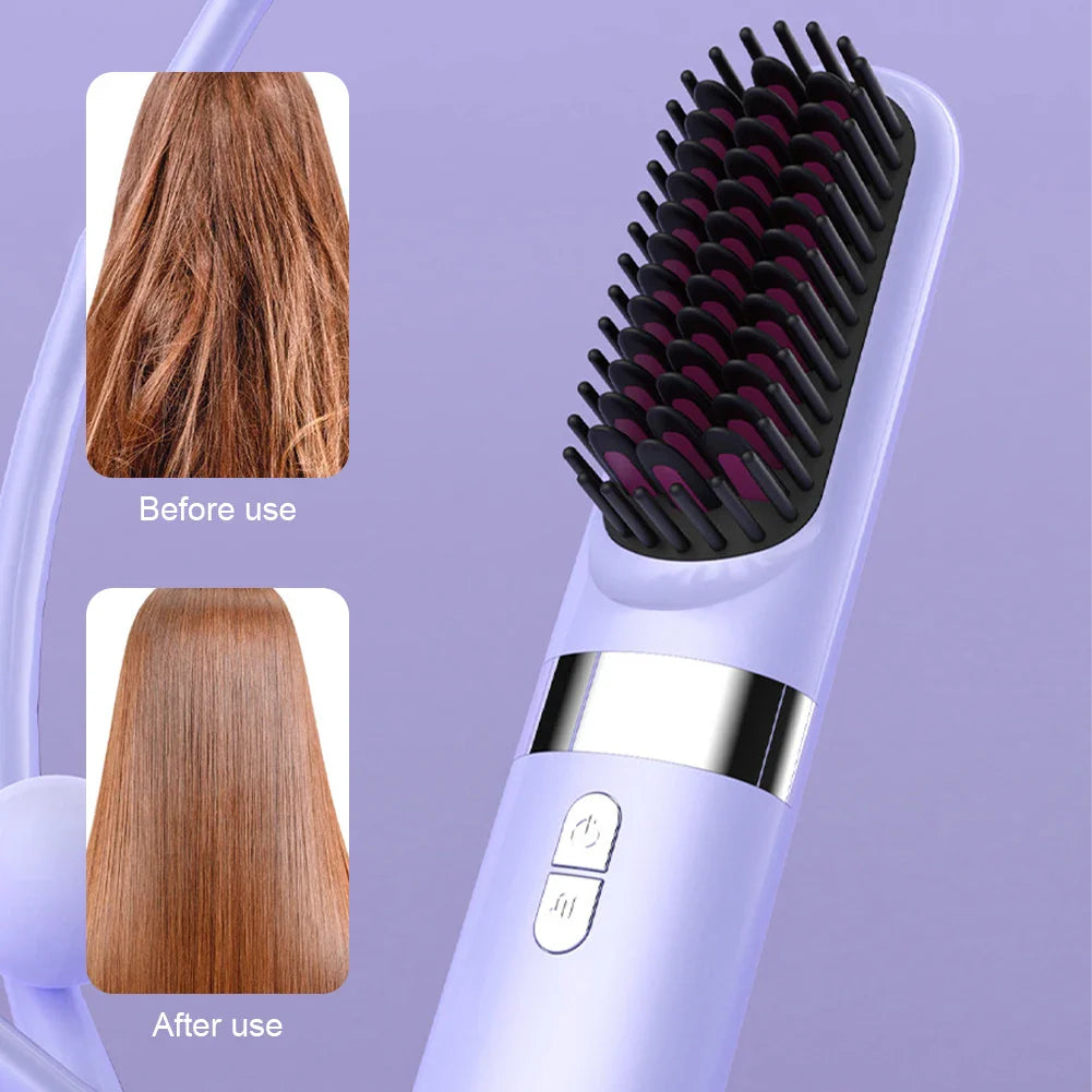 Brosse chauffante sans fil qui vous suit partout