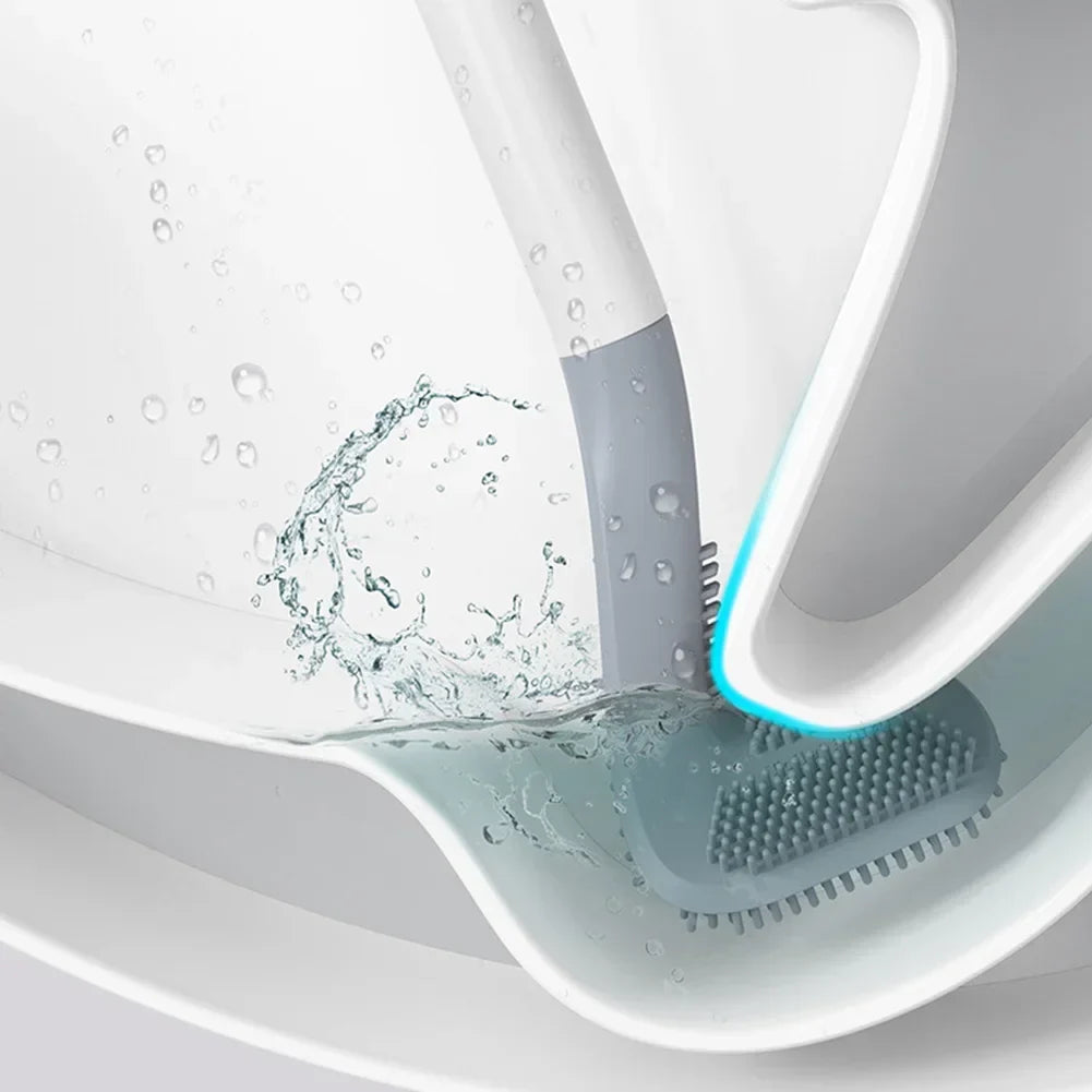 Brosse WC en Silicone Forme de Balle de Golf