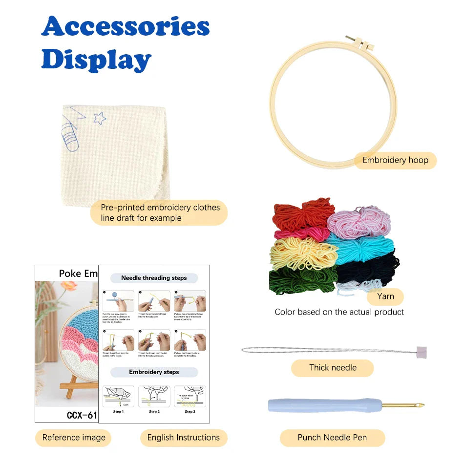 đ§¶ Kit de Broderie â Punch Needle Complet