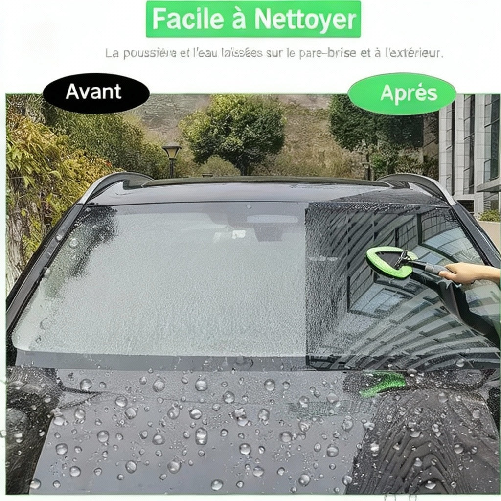 Nettoyeur de Pare-Brise Télescopique – Élimine la Buée Instantanément