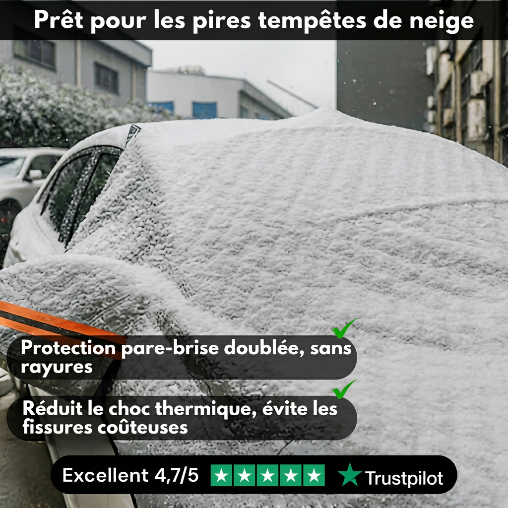 Housse Pare-Brise Étanche 4 Saisons