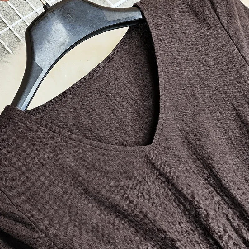 Robe Bohème Chic en Coton & Lin