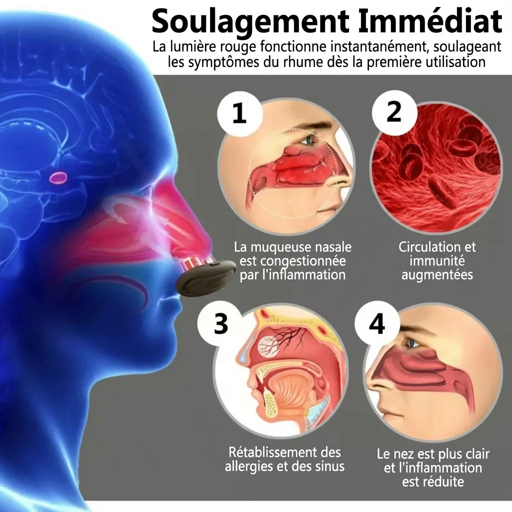 Appareil nasal infrarouge – anti-rhinite & allergies